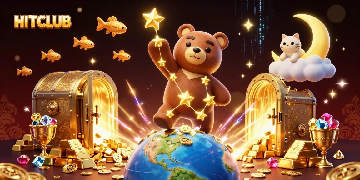 Join the action at HITCLUB with a constellation bear and treasures spilling from magical vaults.
