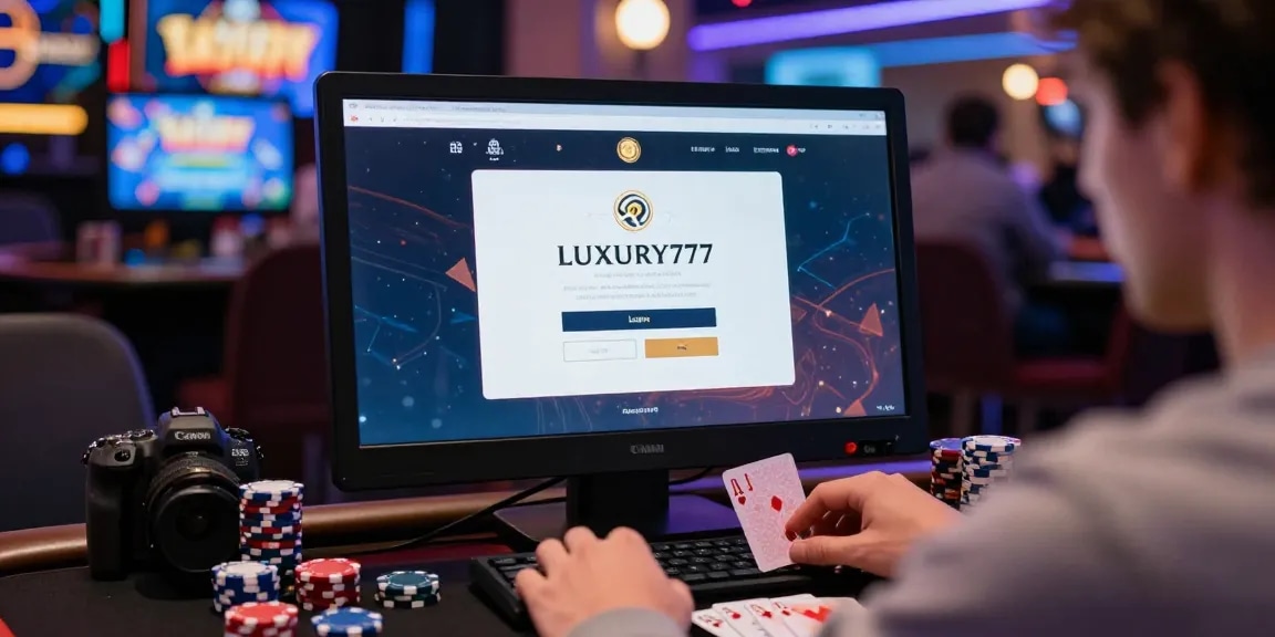 Proses Login LUXURY777 pada platform kasino online modern dengan tampilan interaktif yang menarik.