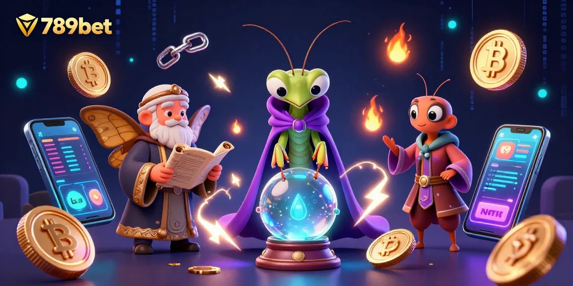 Engage in exciting gameplay actions at 789bet with cartoon characters revealing mystical casino secrets.