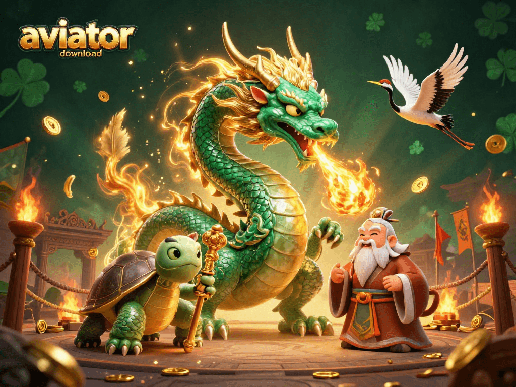 Experience thrilling gameplay with aviator download game dynamic illustration featuring iconic characters and casino elements.
