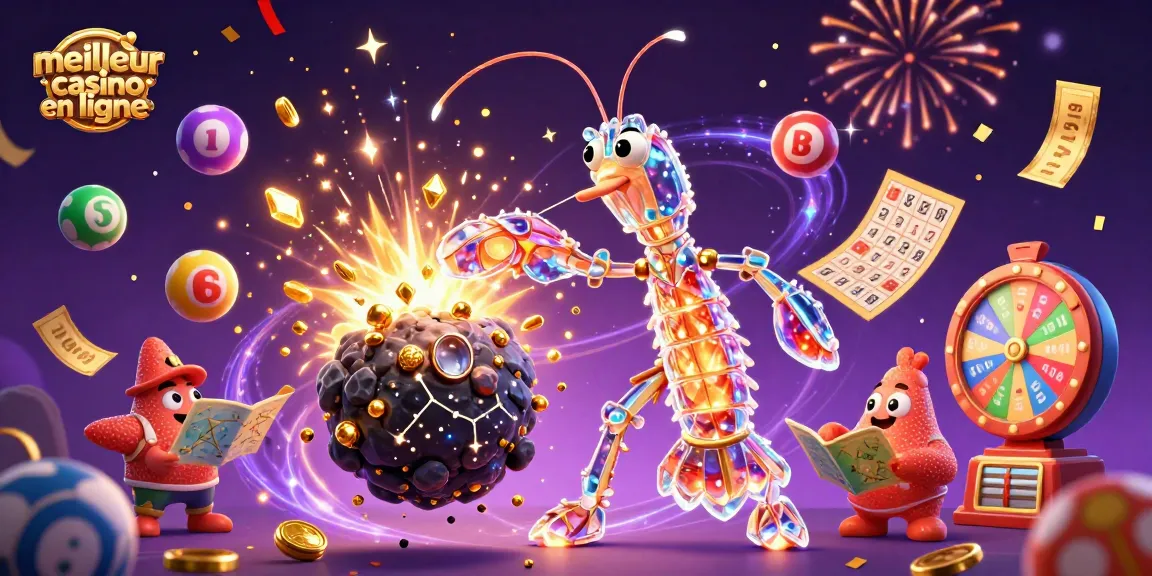Découvrez les trésors des jeux dans le meilleur casino en ligne avec des boules de loterie colorées et des billets d’or.