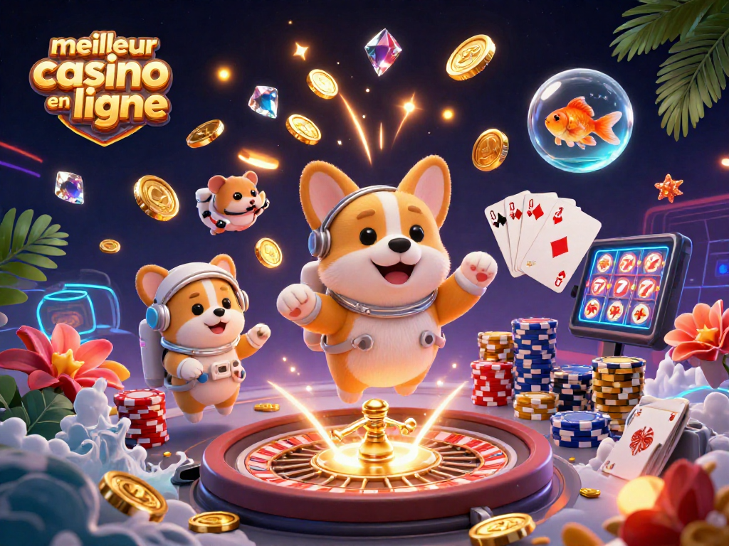 Jouez au meilleur casino en ligne avec des personnages amusants entourés de défis et de gains.