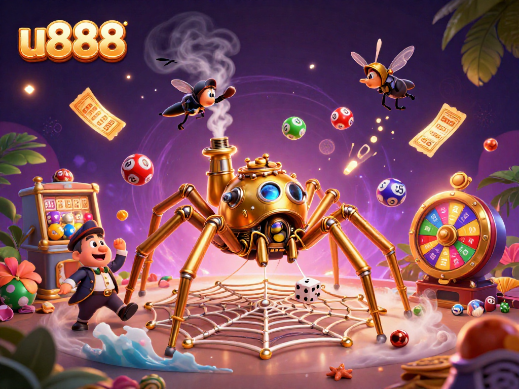 Catch the excitement at u888 with thrilling steampunk characters in this vibrant gambling world.