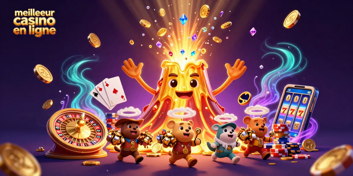 Capture intense action au meilleur casino en ligne avec une scène animée de gains et de trésors.