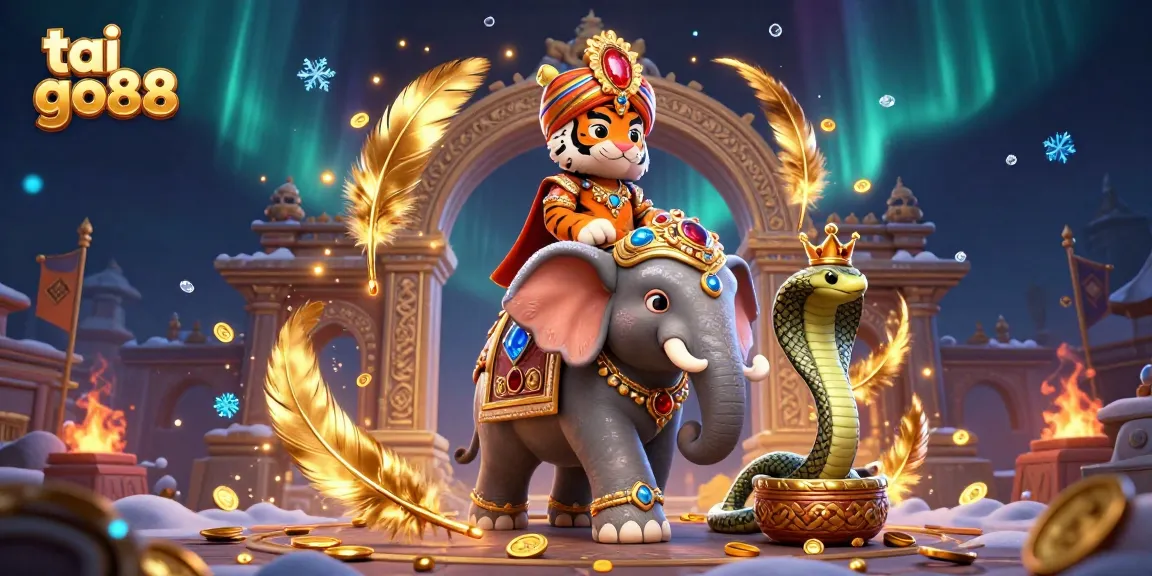 Join the excitement at tai go88 with jewel-encrusted elephants and a thrilling casino atmosphere.
