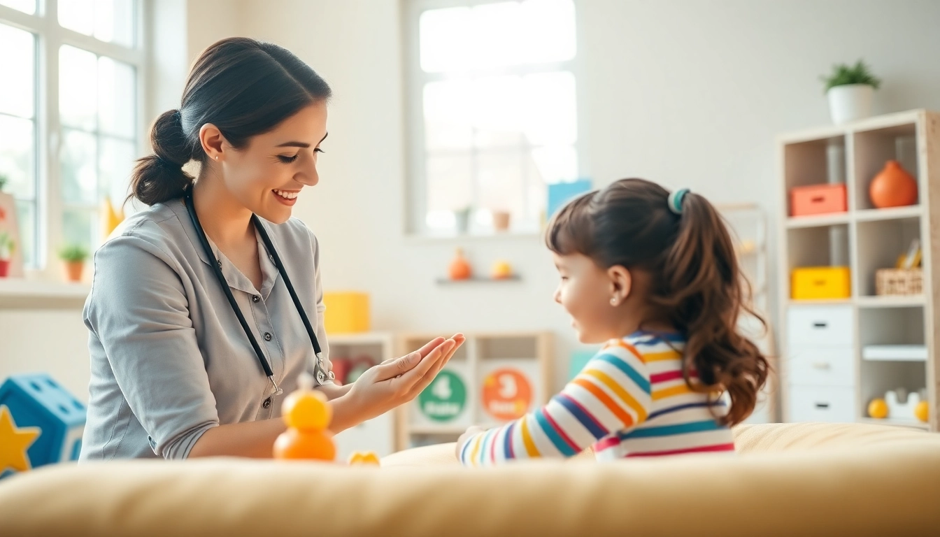 Engaging ABA therapy in Brighton session with a therapist and child in a sunny, inviting room.