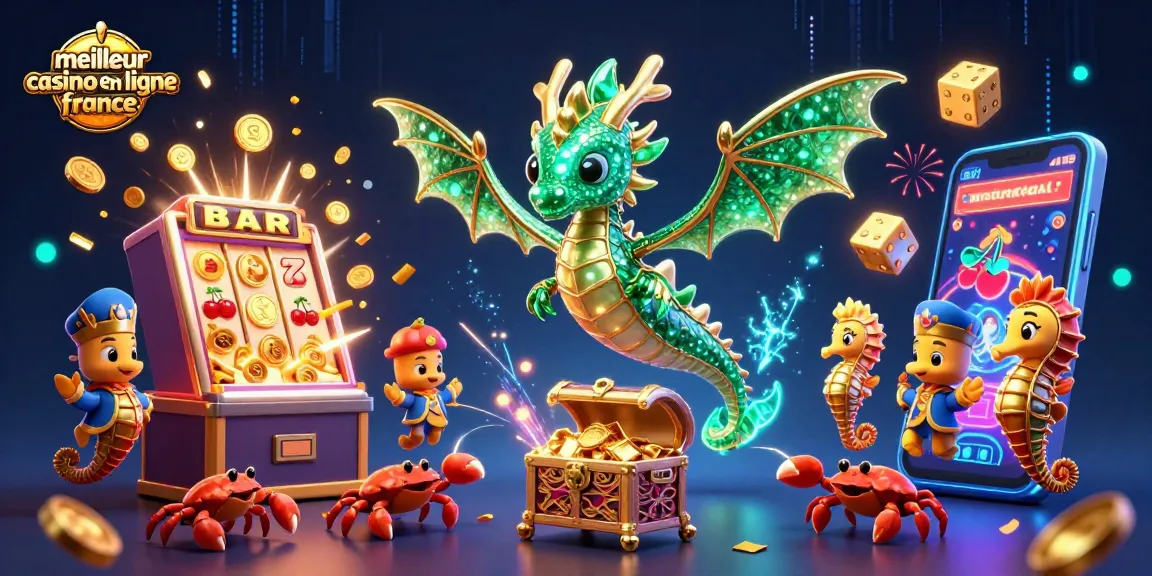 Obtenez votre expérience sur le meilleur casino en ligne France avec un dragon corallien et des éléments de jackpot.