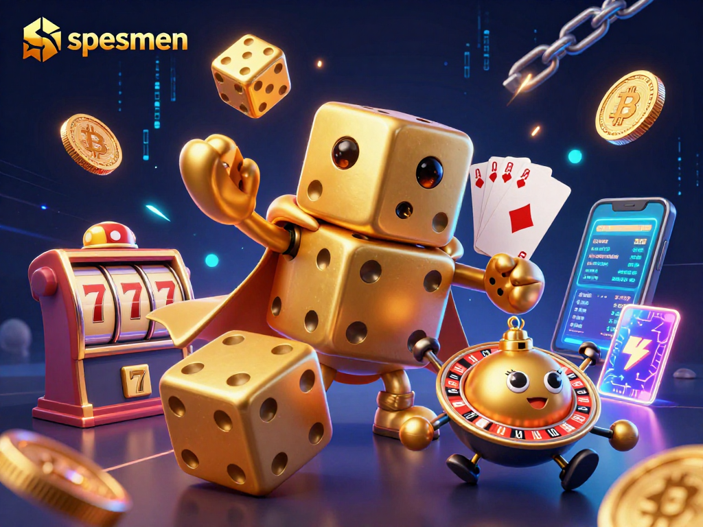 Players enjoy the exciting world of spesmen slots with vibrant casino elements and animated characters.