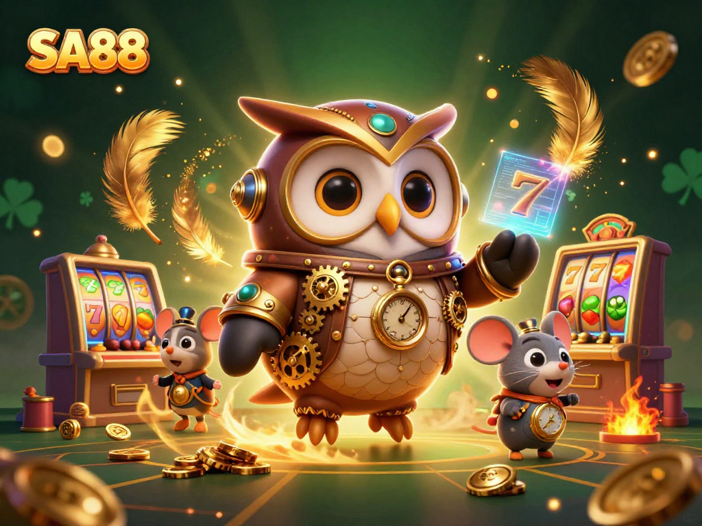 Experience thrilling gaming action with SA88's captivating 3D casino illustration.