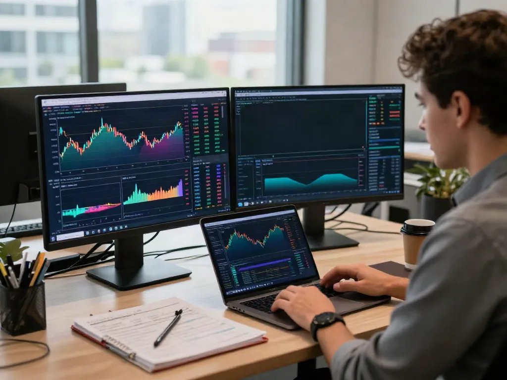 TradingView trading setup showcasing real-time analysis and alerts in a professional workspace.