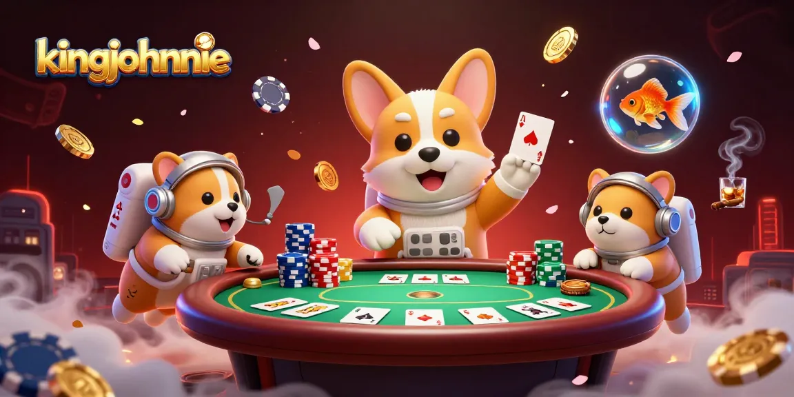 Engage with kingjohnnie's thrilling space casino adventure featuring charming characters and vibrant gaming elements.