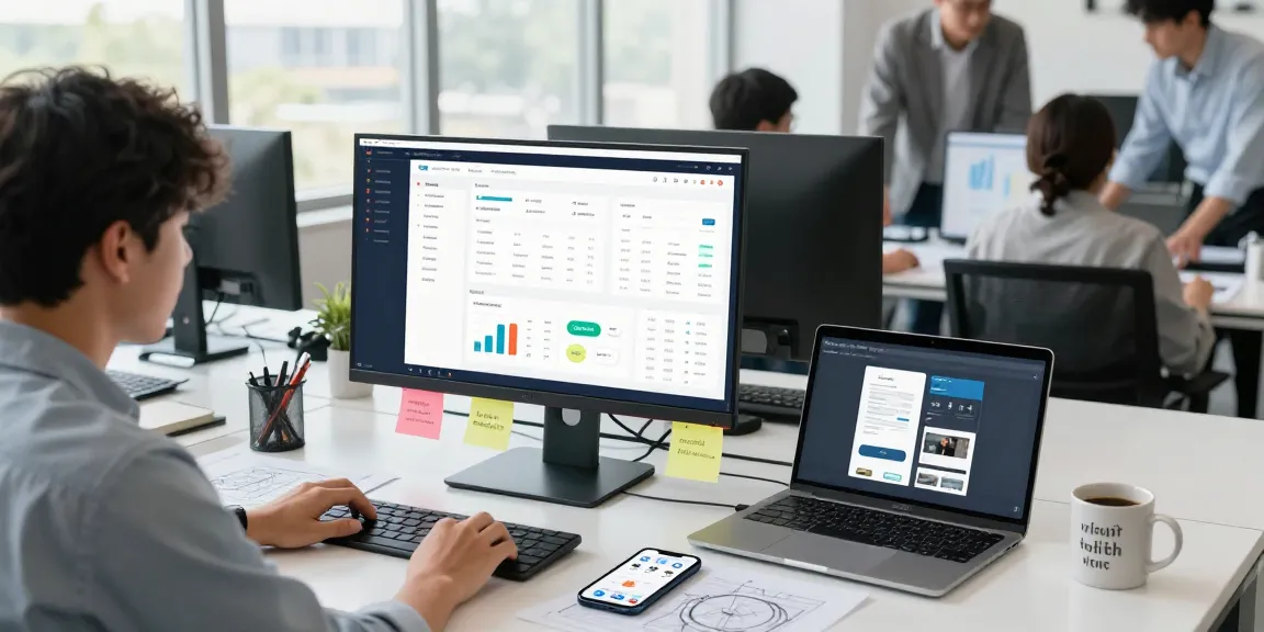 buy android installs in a vibrant tech workspace with professionals analyzing app data and collaborating