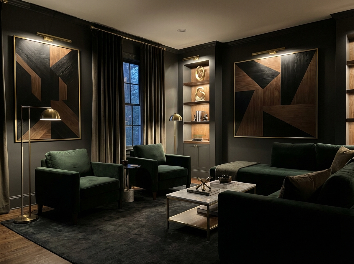 Wooden mosaic wall art: Elegant wooden mosaic wall art for timeless appeal