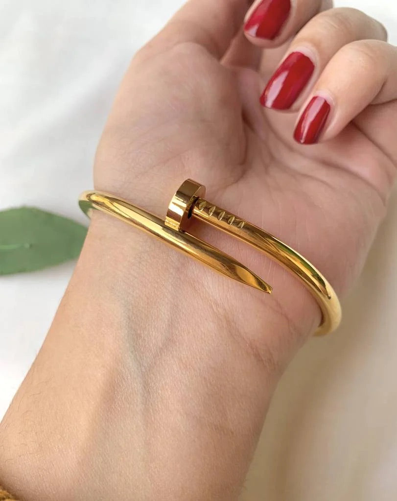 Nail bangle Bold and Modern Jewelry Statement Piece for Fashion Lovers