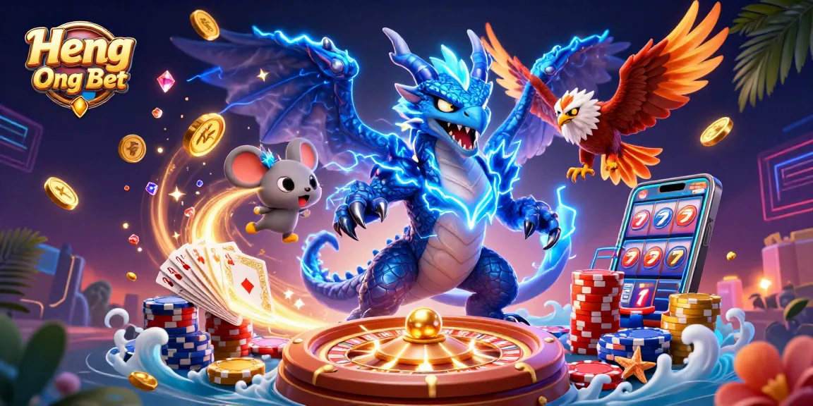 Engage with Heng Ong Bet as the thunder dragon and friends scatter riches in stunning 3D!