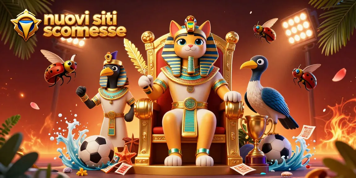 Scopri nuovi siti scommesse per il 2026 con un'immagine vivace di scommesse sportive e personaggi divertenti.