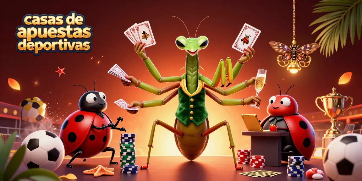 Apostando en casas de apuestas deportivas mientras el camaleón gigante reparte cartas y champán, total diversión.