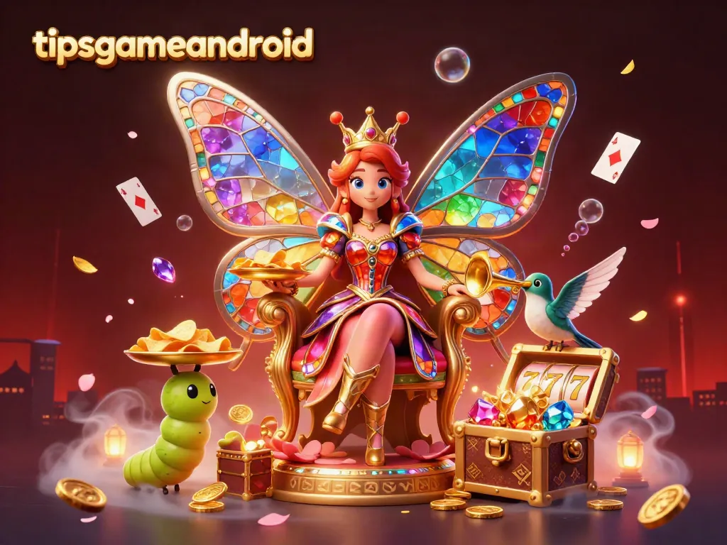 Master the games with tipsgameandroid while enjoying the vibrant casino atmosphere in a rich 3D illustration.