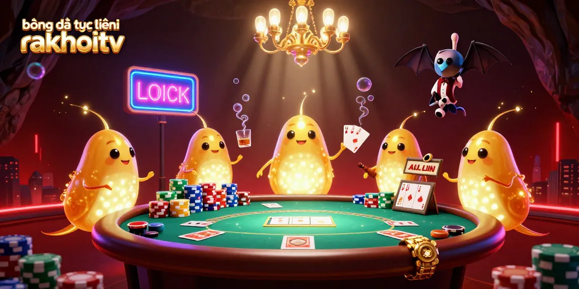 Engage with bóng đá trực tuyến rakhoitv as glowworms illuminate a bustling casino scene filled with vibrant gaming action.