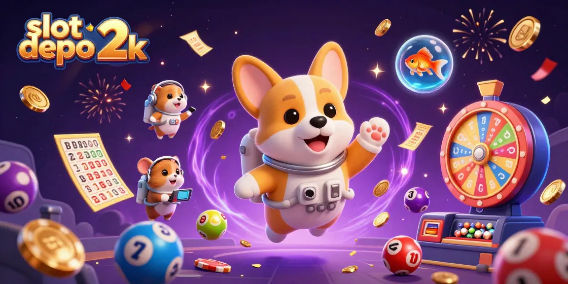 Jelajahi slot depo 2k dengan suasana kasino luar angkasa yang penuh warna dan aksi menarik.