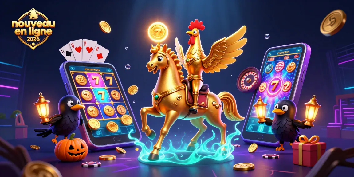 Admirez un nouveau casino en ligne 2026 avec un coq doré et des éléments de jeu éblouissants.