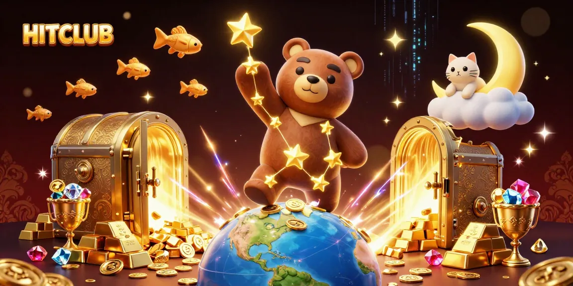 Join the action at HITCLUB with a constellation bear and treasures spilling from magical vaults.