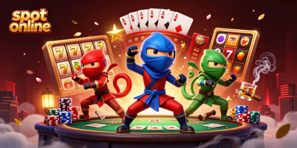Menangkan slot online dengan grafis 3D yang menarik dari tim ninja chameleon.