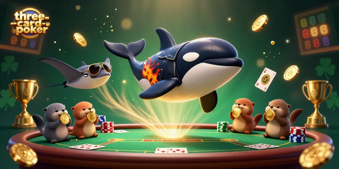 Experience thrilling gameplay in three-card-poker with vibrant characters and dynamic action elements.