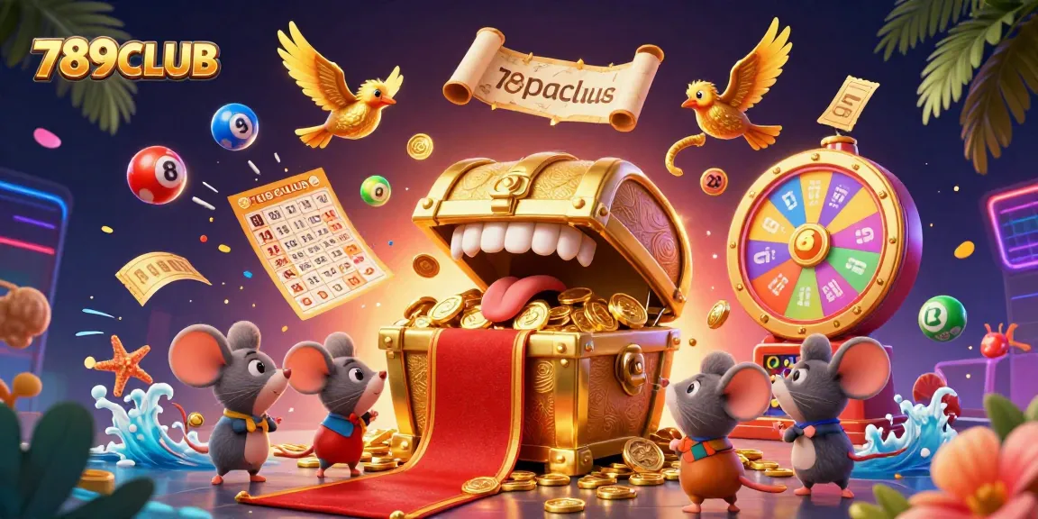 Engage with thrilling gambling at 789CLUB as animated characters lure players with exciting games and prizes.