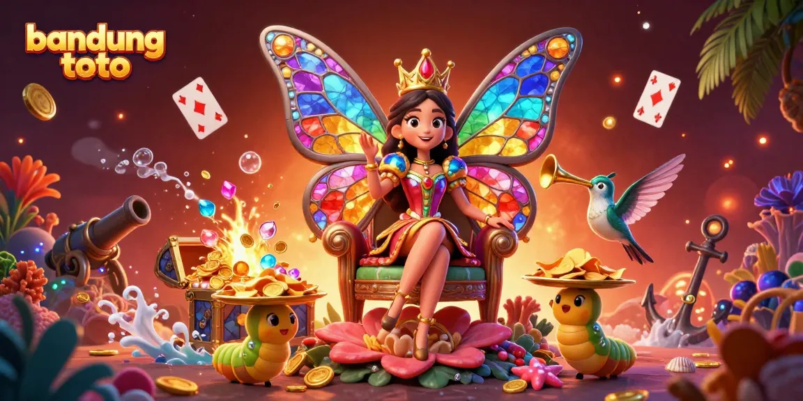 Engage with bandung toto in a vibrant 3D casino scene featuring rich gaming elements and lively characters.