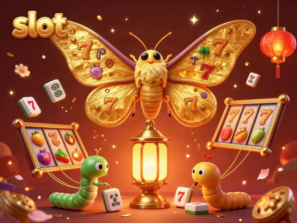 Menggandakan slot dengan simbol cerah dan latar belakang festival, detail berkilau.