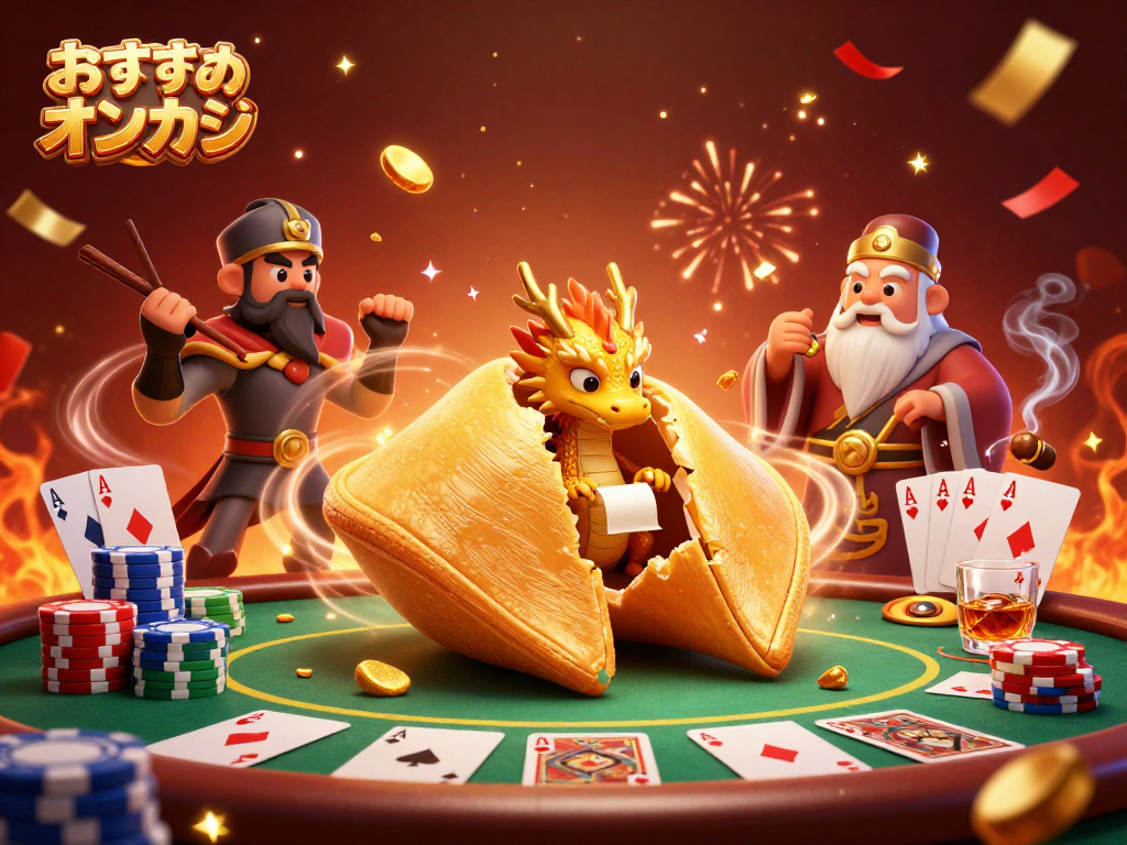 おすすめオンカジのための元気なドラゴンと黄金のクッキー3Dイラスト。