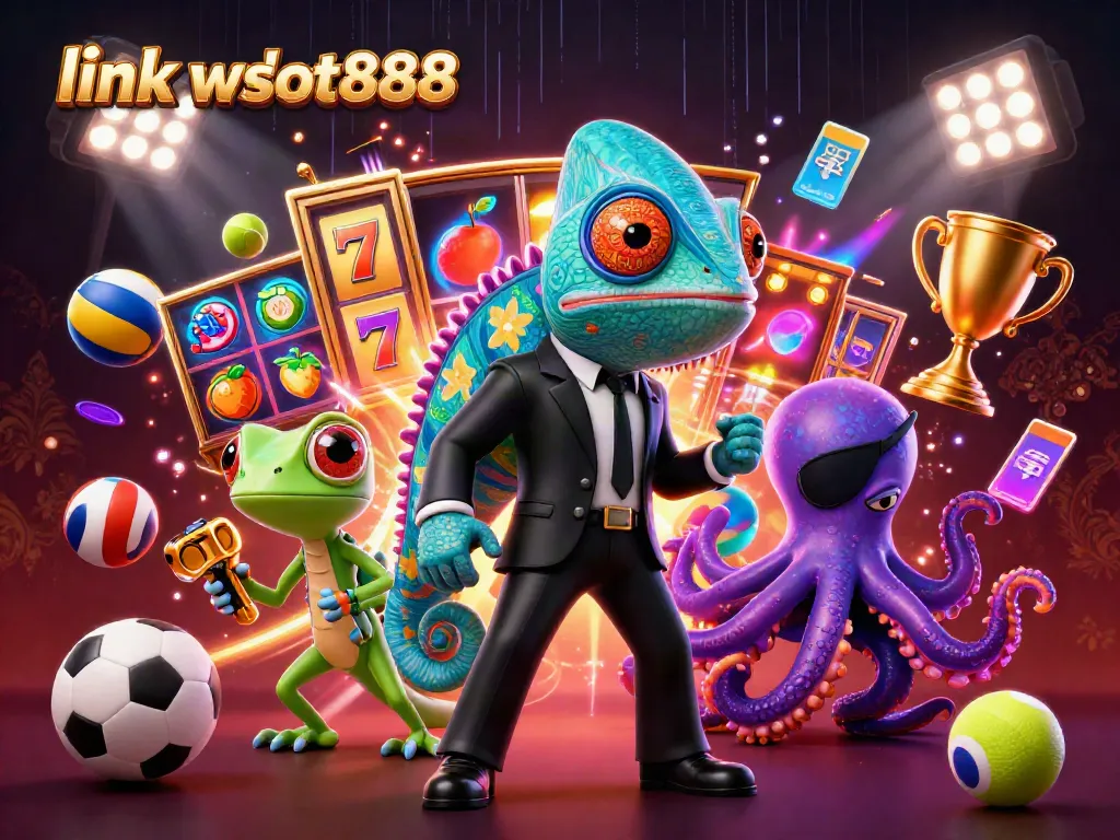 Mainkan slot dengan link wslot888, chameleon rahasia dan teman-temannya di kasino mewah.