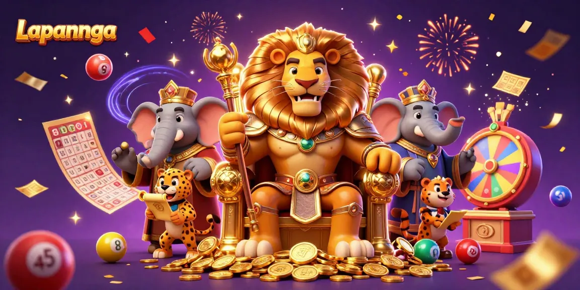 Engage in winning strategies with Lapannaga while surrounded by vibrant gambling elements.
