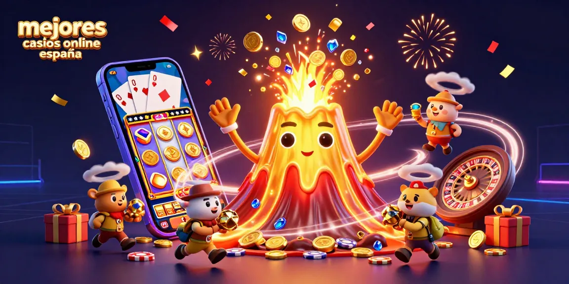 Gana en los mejores casinos online España con tragamonedas y tarjetas de juego en una escena vibrante.