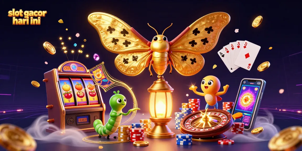 Spin and win at slot gacor hari ini with vibrant 3D casino elements and golden treasures.