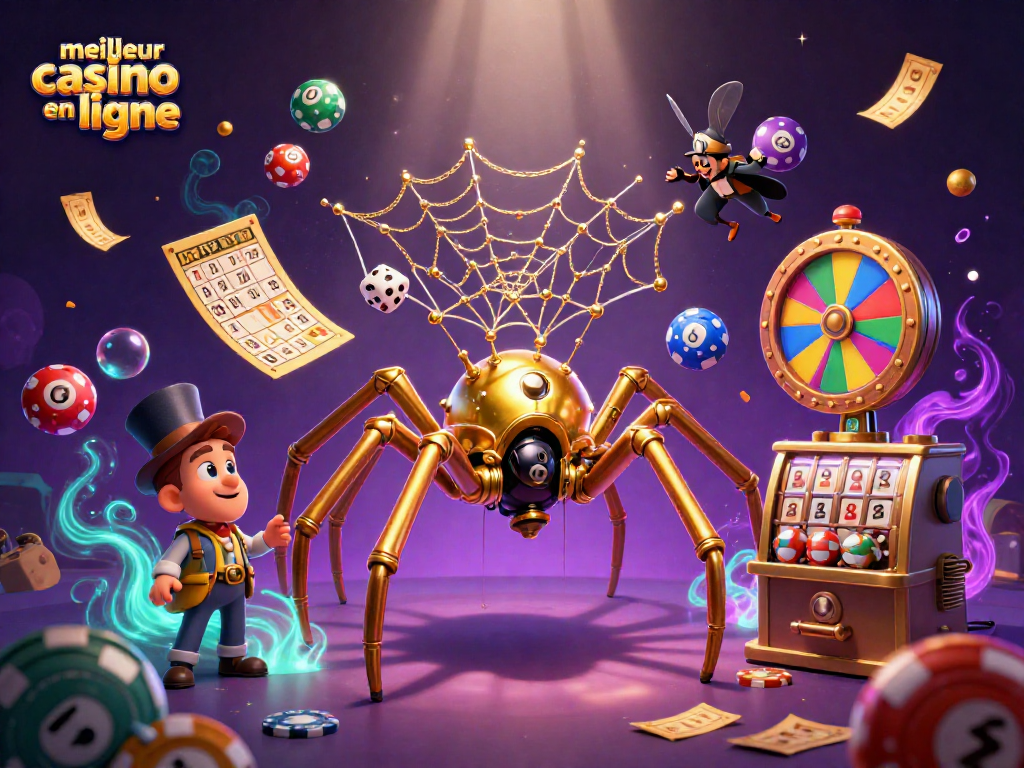Découvrez les opportunités du meilleur casino en ligne avec l'illustration unique de jeux d'argent.
