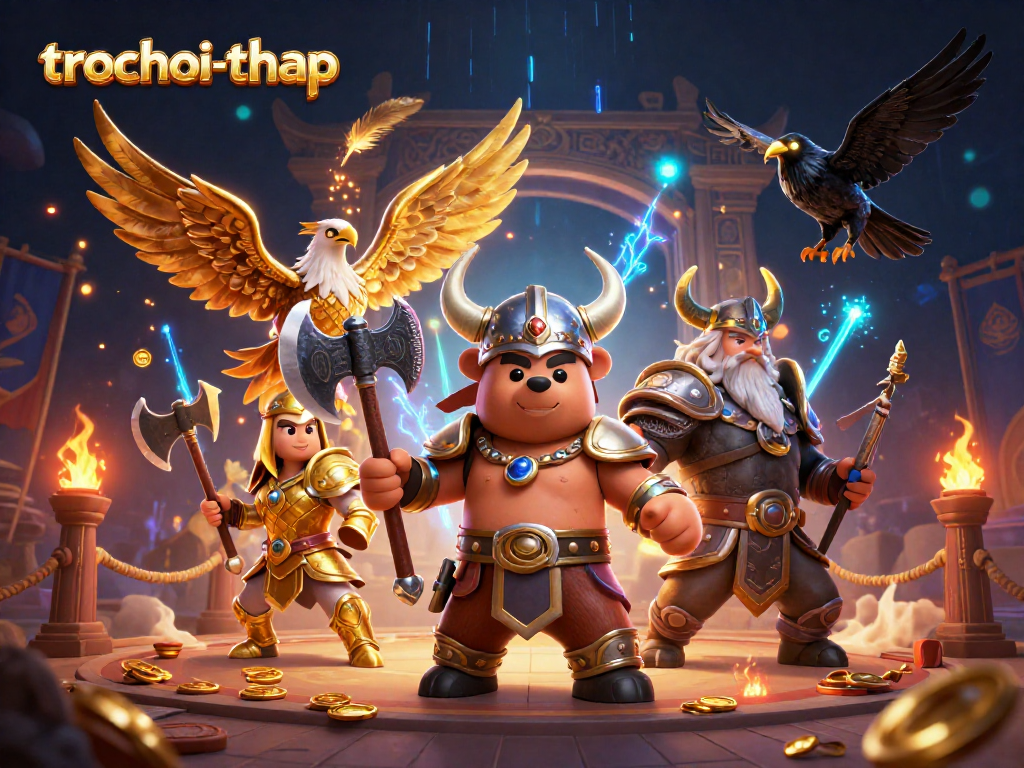 Engage in the thrilling trochoi-thap experience as the berserker and Valkyrie dominate the arena.
