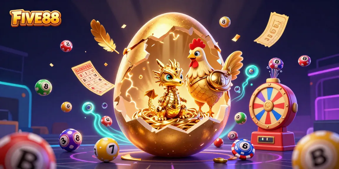 Experience winning strategies at FIVE88 with this vibrant, engaging casino illustration.