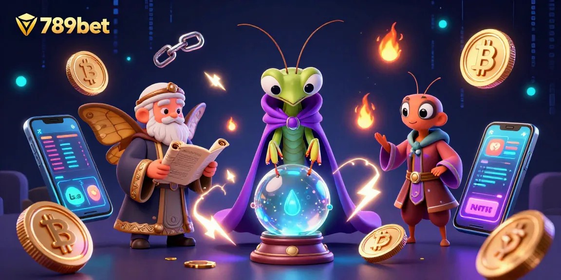 Engage in exciting gameplay actions at 789bet with cartoon characters revealing mystical casino secrets.