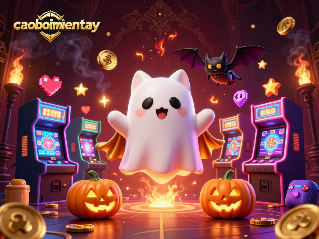 Experience thrilling action in caoboimientay with collectible ghostly characters and vibrant casino elements.