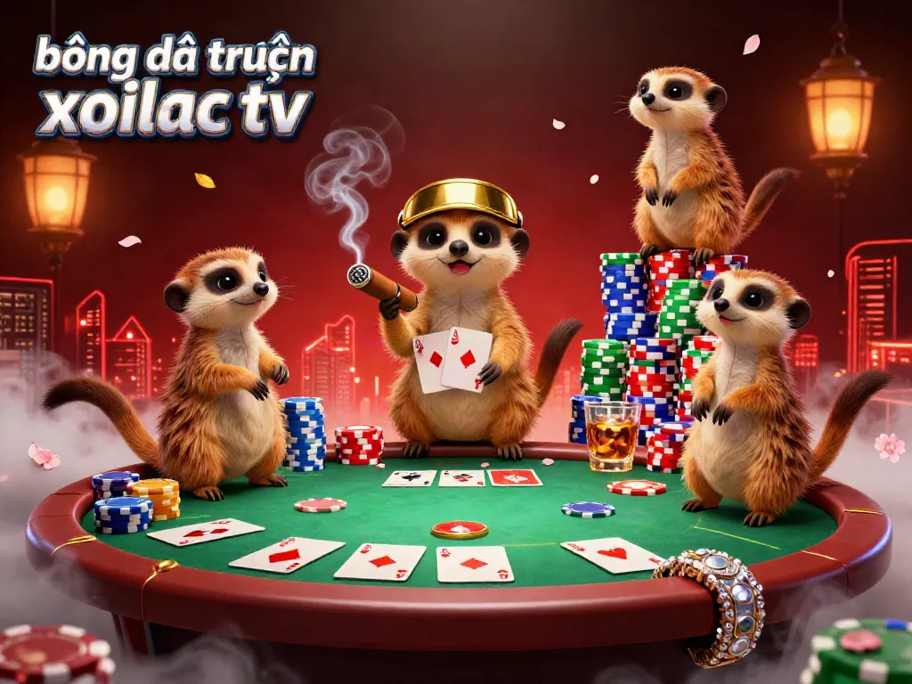 Experience the vibrant world of bóng đá trực tuyến xoilac tv as meerkats manage a lively casino.