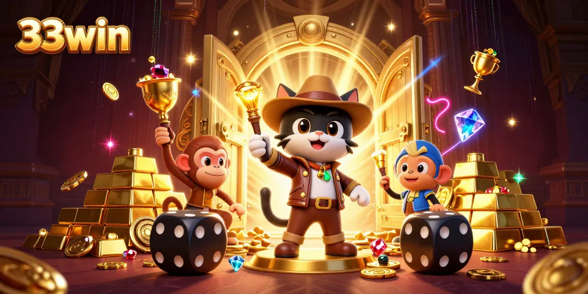 Win exciting prizes at 33win with a thrilling exploration of the golden casino artifacts.
