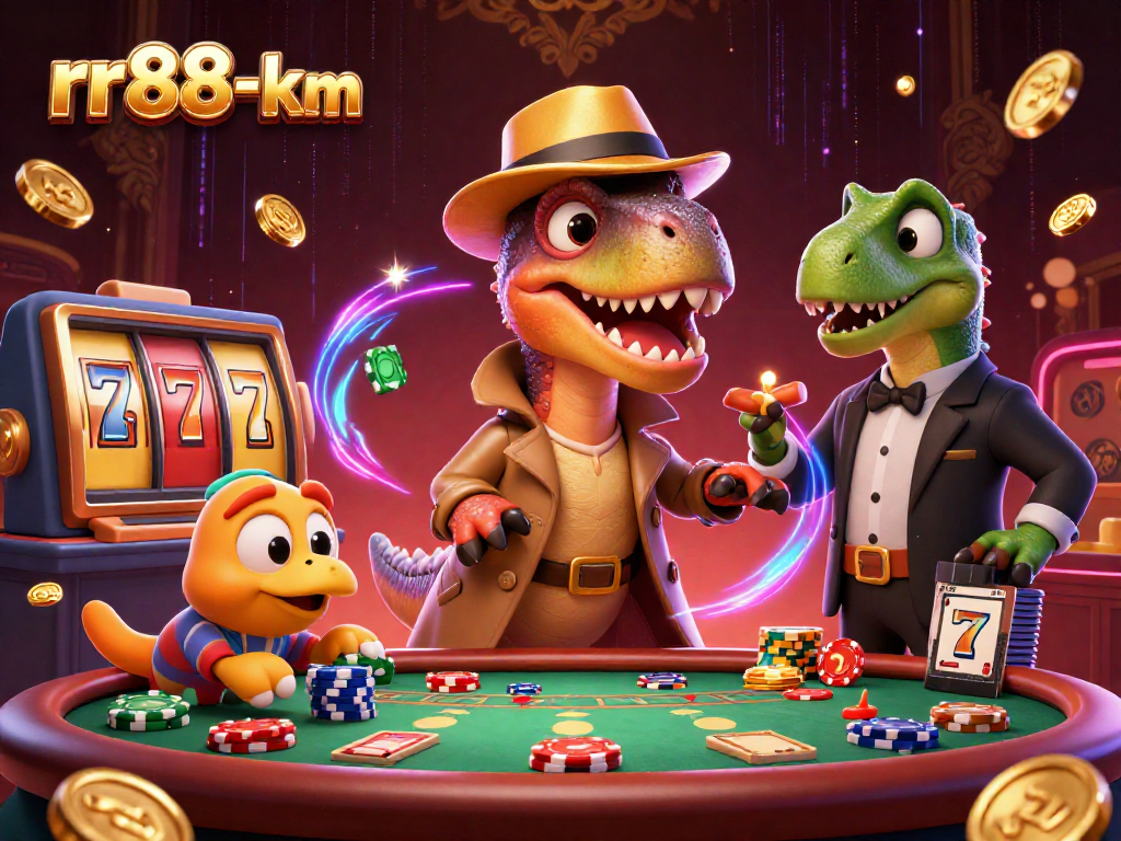 Experience winning strategies at rr88-km with a 3D casino scene featuring dynamic velociraptor and friends.