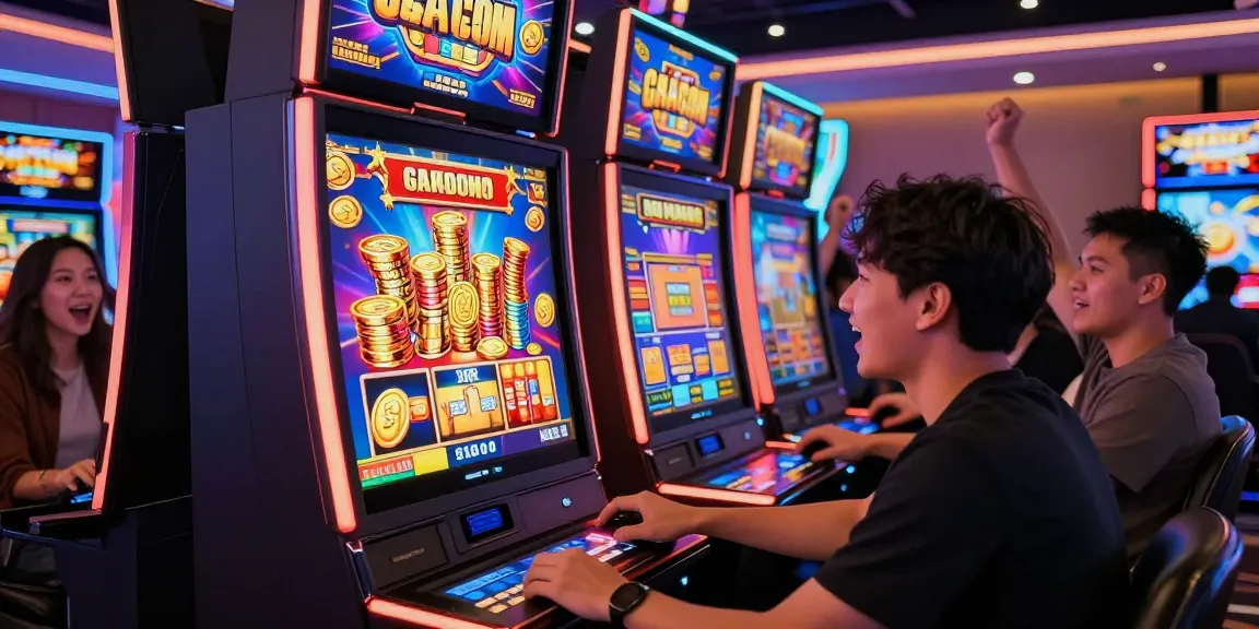 Visual pemain slot gacor yang meraih jackpot di kasino online.