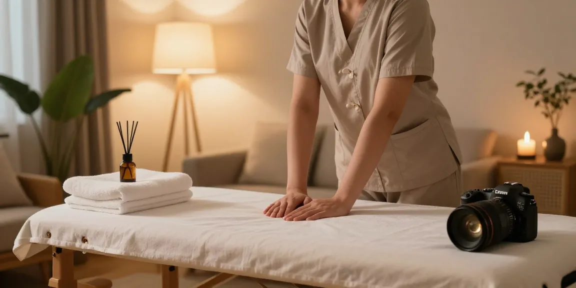 인천출장마사지 therapists providing soothing home services in a cozy atmosphere.