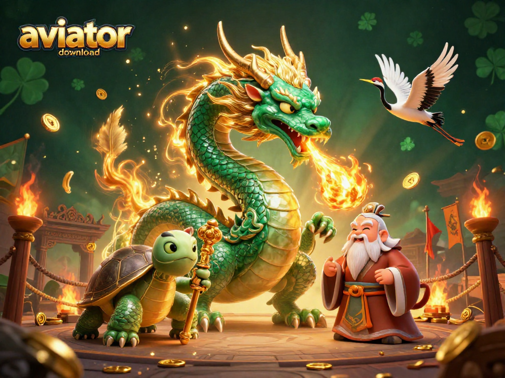 Experience thrilling gameplay with aviator download game dynamic illustration featuring iconic characters and casino elements.